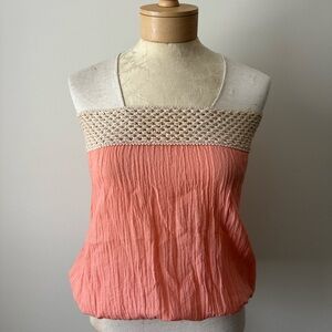 ELAN Strapless Coastal Boutique Top S